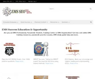 Emsseo.com(NREMT Paramedic Exam Study Help) Screenshot