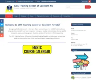 Emstrainingcenter.com(The EMS Training Center of Southern Nevada) Screenshot