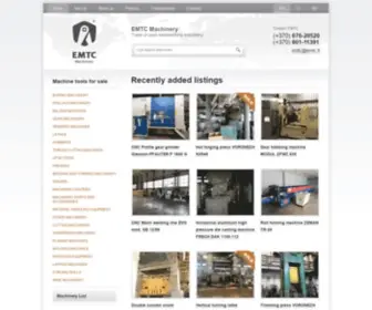 EMTC.lt(Machine tools for sale) Screenshot