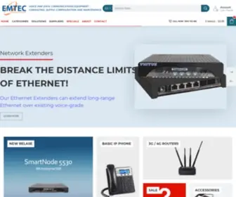 Emtec.com.au(Voice and Data Communications Equipment & Consulting) Screenshot