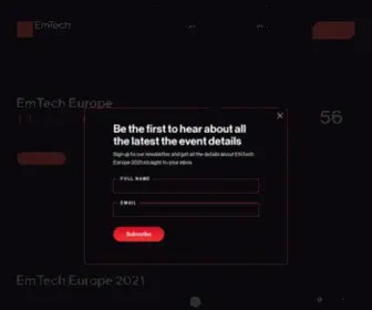 Emtecheurope.com(The EmTech Europe conference) Screenshot