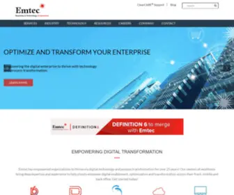 Emtecinc.com(Emtec Inc) Screenshot