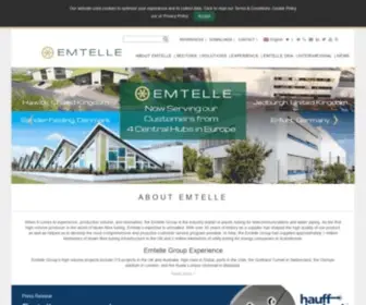 Emtelle.com(The Emtelle group) Screenshot