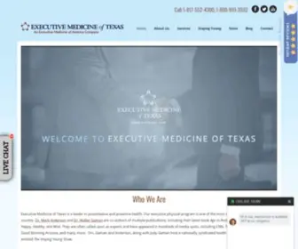 Emtexas.com(Executive Medicine of Texas) Screenshot