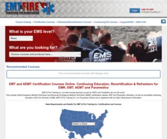 Emtfiretraining.com(EMT and Fire Training Inc) Screenshot