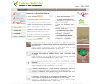 Emtoscipublisher.com(EmtoSciPublisher A Sophia Publishing Service) Screenshot