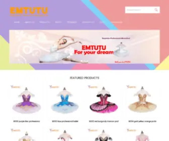 Emtutu.com(EMTUTU professional ballet tutus) Screenshot