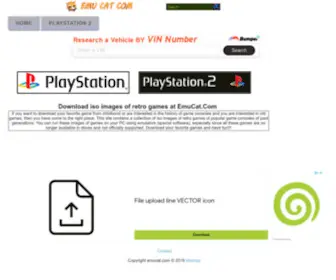 Emucat.com(PS2 PS1 PSP Dreamcast Saturn 3DO Old PC Xbox ISO ROM Download) Screenshot