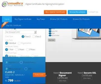 Emudhradigital.com(Apply Digital Signature Online) Screenshot