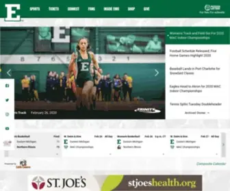 Emueagles.com(Eastern Michigan University Athletics) Screenshot