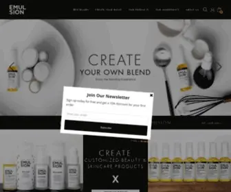 Emulsion.co.uk(Emulsion Cosmetics) Screenshot