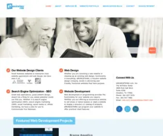 Emunications.com(Houston Web Design and Website Development) Screenshot