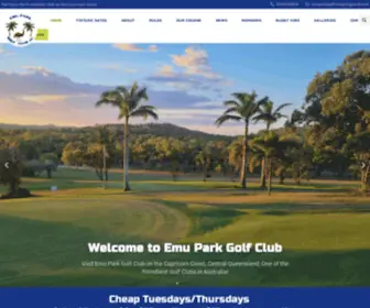 Emuparkgolfclub.com.au(Golf Queensland) Screenshot