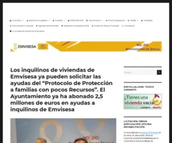 Emvisesa.org(Empresa Municipal de la Vivienda de Sevilla) Screenshot