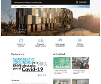 EMVS.es(Empresa Municipal de la Vivienda y Suelo de Madrid) Screenshot