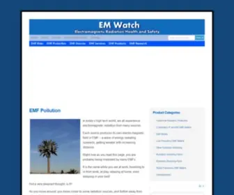 Emwatch.com(EMF Pollution) Screenshot