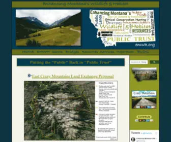 EMWH.org(Enhancing Montana's Wildlife & Habitat) Screenshot