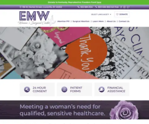 Emwwomens.com(EMW Women's Surgical Center) Screenshot