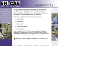 EN-Cas.com(EN-CAS Analytical Laboratories) Screenshot