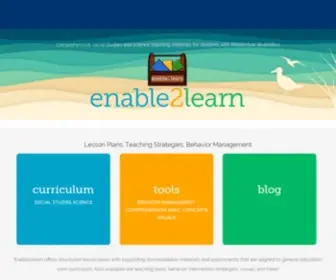 Enable2Learn.com(Enable 2 Learn) Screenshot