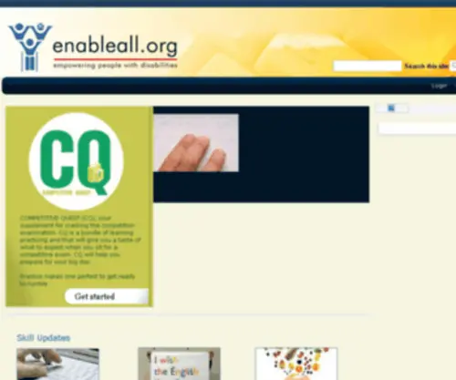 Enableall.org(Empowering People with Disabilities) Screenshot