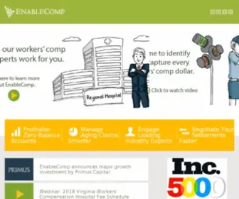 Enablecomp.com(Complex claims & revenue cycle management in healthcare) Screenshot