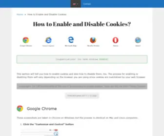 Enablecookies.info(How to enable Cookies) Screenshot