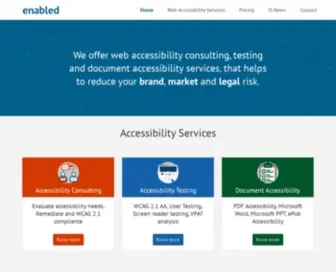 Enabled.in(We are leading web accessibility service provider in India) Screenshot