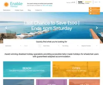 Enableholidays.com(Disabled Holidays by Enable Holidays) Screenshot