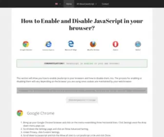 Enablejavascript.co(How to enable JavaScript) Screenshot