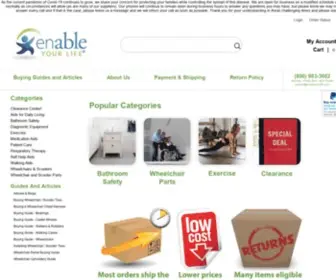 Enableyourlife.com(Home Medical Equipment) Screenshot