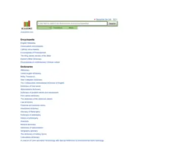 Enacademic.com(Academic Dictionaries and Encyclopedias) Screenshot