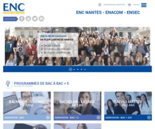Enacom.fr(ENC Nantes) Screenshot