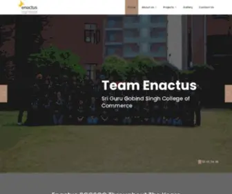 Enactussggscc.org(Enactus SGGSCC) Screenshot