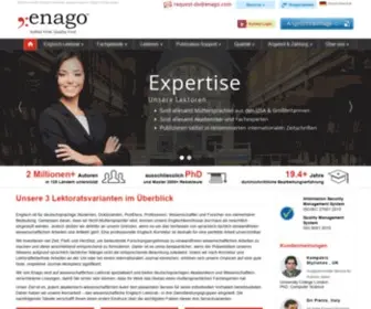 Enago.de(Englisch Lektorat für deutschsprachige Akademiker) Screenshot
