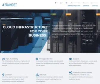 Enahost.com(Cloud Infrastructure for your business) Screenshot