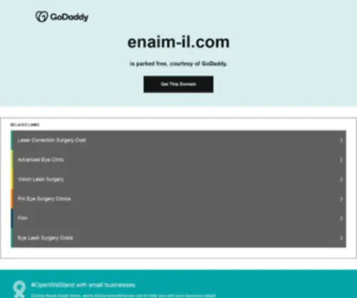 Enaim-IL.com(עיניים) Screenshot