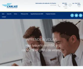 Enalas.com(Escuela de Aviación en República Dominicana) Screenshot