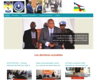 Enam-RCA.org(Bangui, Centrafrique) Screenshot