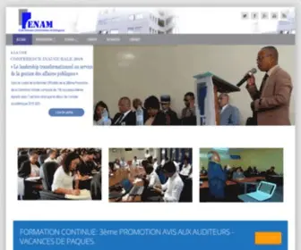 Enam.gov.mg(Ecole Nationale d'Administration de Madagascar) Screenshot