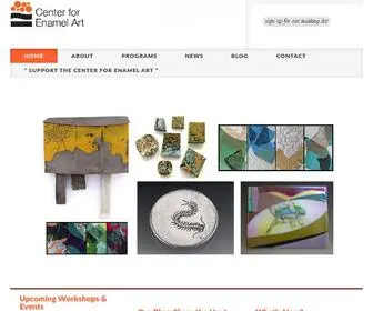 Enamelcenter.org(Center for Enamel Art) Screenshot