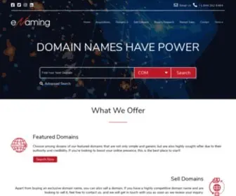 Enaming.com(Premium Domain Names Brokerage and Consultancy) Screenshot
