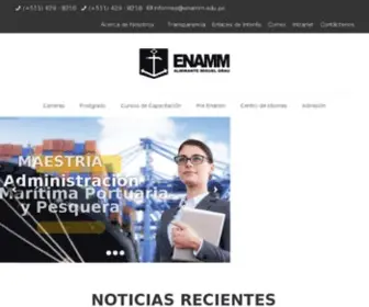 Enamm.edu.pe(Escuela Nacional de Marina Mercante) Screenshot