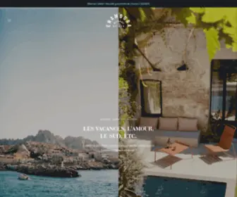 Enamoura.com(Maisons de vacances dans le sud de la France) Screenshot