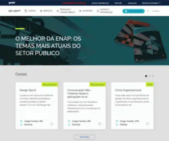 Enap.gov.br(Escola Nacional de Administração Pública) Screenshot