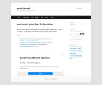 Enarion.net(Provides information about Google Sitemaps and) Screenshot