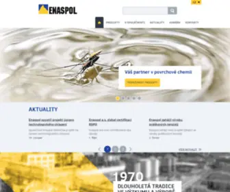 Enaspol.cz(Výrobce povrchově aktivních látek (tenzidů)) Screenshot