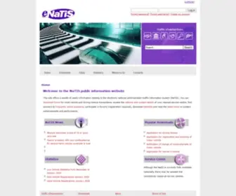 Enatis.com(NaTIS Home) Screenshot