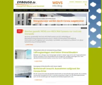 Enbausa.de(Energetisch Bauen und Sanieren) Screenshot