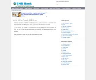 Enbbank.com(Find Local Financial Services) Screenshot